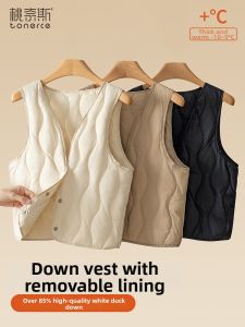 TONERCE | Womens Down Vest Thermal Lightweight For Outerwear And Underwear