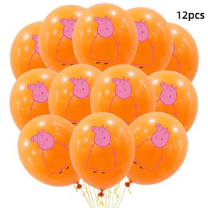 Hasbro | 7Pcs Peppa Pig Birthday Balloon Set 1-9 Number Balloons Birthday Party Decorations Foil Balloon Boys Girls Birthday Party Decor