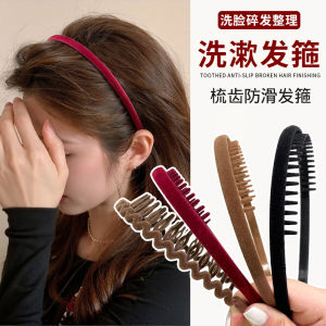 คลิปผมแบบหนีบหน้าใหม่สำหรับผู้หญิงในฤดูใบไม้ร่วงปี 2024 ทรงหางม้าแบบหนา คลิปผมแบบหนีบหน้า ผ้าฝ้ายผสมโพลีเอสเตอร์ เครื่องประดับผมสำหรับผู้หญิง