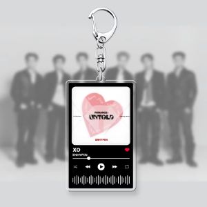 Bandai | For ENHYPEN Cool Kpop Music Acrylic Keychain Accessories JUNGWON SUNGHOON Idea Charms Womens Bag Decoration Pendant Gift