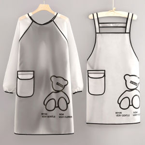 Waterproof Oil-resistant No-wash Long-sleeve Apron