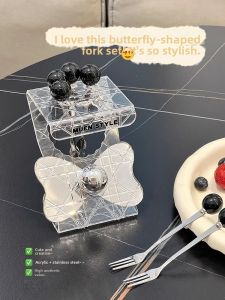 XIAOHUANGLU | Luxurious Stainless Steel Fruit Fork Set