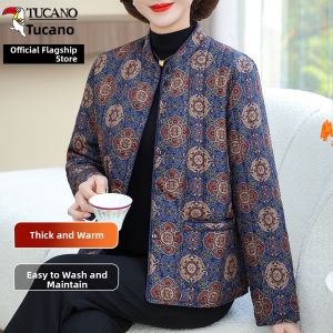 TUCANO | Silk-like Lightweight Cotton Coat for Women Seniors