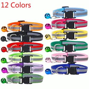 Pet Dog Reflective Collar Cat Paw Collar With Bell Safety Buckle Neck for Puppy Kitty Accessories