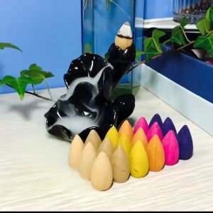 50Pcs Backflow Incense Cone Sandalwood Incense Mosquito Killer Fragrance Sleepwell Relaxation