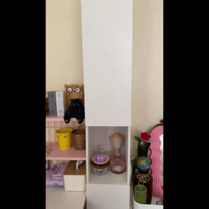 THEATT Corner Cabinet Wooden Storage Cabinet Floor-standing corner cabinet Simple Storage Cabinet In The Corner Of The Living Room