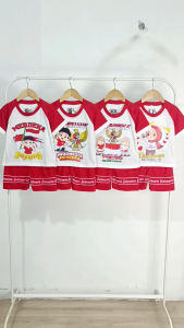 FOYA Kids - Setelan Anak Kemerdekaan Usia 0 - 6 Tahun / Setelan Anak Cowok Celana Pendek 17 Agustus / Setelan Baju Anak Cewek 17 Agustus