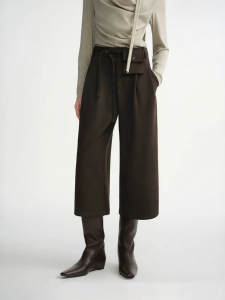 DUSHU | Relaxed Decorative Pleated Culottes Trousers