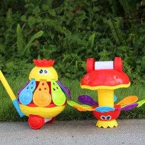 New Push-Pull Toy for Kids Outdoor Learning to Walk Hand-Pulled Toy with Sound Wheels Baby Walker Fitness Playtime Fun