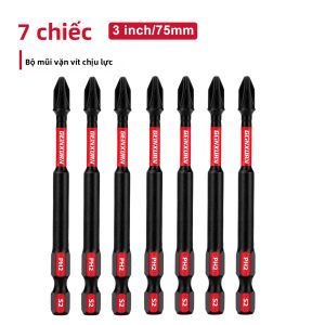 Geinxurn Chống Va Đập Mạnh Mẽ # Bộ 2 Đầu Vặn Vít Phillips 3 Inch Bộ Mũi Vặn Vít Điện PH2 Bằng Thép Hợp Kim S2 Có Tính Năng Từ Tính