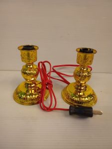 เชิงเทียนใส่ขาไฟแบบขั้วเสียบปลั๊กราคาคู่ละ150บาท