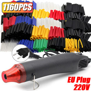 1160/580/164PCS Heat Shrink Tubing Kit Wire Shrinking Wrap Connect Cable Cover Protection Electrical Insulation Repairs