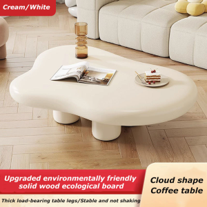 Cloud Coffee Table Cream/White Special-Shaped Table Coffee Table Simple Living Room Table