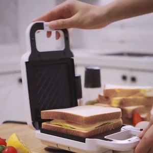 Trend X เครื่องปิ้งขนมปัง ลายหมี 750W เช่าเครื่องทำอาหารเช้า Sandwich Maker รวมเครื่องต้านเครื่องขนมปังอัตโนมัติ