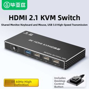 biaze | 2/4 Input 1 Output HDMI KVM Switch