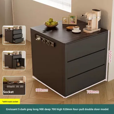 Weimei | Home Mobile Narrow Rock Panel Sideboard