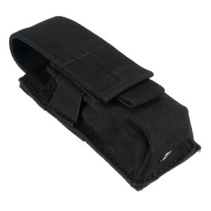 M5 Tactical Molle Magazine Pouch 9MM Single Holster Flashlight Holder EDC Outdoor Hunting