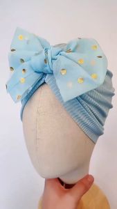 SunnyRabbit Turban Anak Bayi Import Polos Aksen Bunga B401