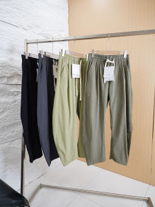 Designer Smooth Breathable 3D Tailored Casual Pants Mens Bent Knife Pants Straight Leg Fashion Urban Style Spring Collection