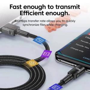 Cáp Sạc Nhanh NNBILI 120W Type-C Dây Dữ Liệu A-C & C-C Cho iPhone 17/16/15 Pro Max Huawei Dây USB C Với Dòng Điện Tối Đa 6A
