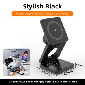 NIOYE | Universal Magnetic Desktop Foldable Wireless Charger 3 in 1