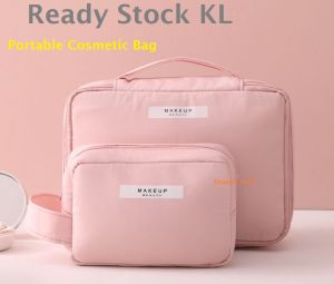 Korean Style INS Portable Cosmetic Bag Waterproof Kosmetik Skin Care Travel Organizer Make Up Bag Ready Stock KL
