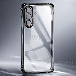 Transparent Black Phone Case for Samsung Galaxy A57 5G A37 A27 Clera Back Soft Tpu Cover Protective Camera Circle Phonecase