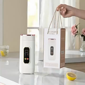 【SG Stock】Portable electric kettle Water Cup 650ml Travel Kettle Heating Water Cup Thermos Cup 220V