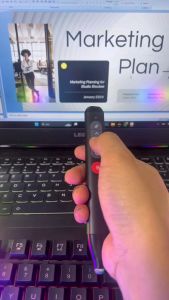 OLYPS Presenter Wireless Remote Controller 2.4GHz USB & Type-C Pointer for Mac, Win & PPT/Powerpoint, Compatible with Projector PPT