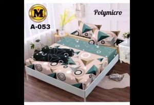 Promo Sprei Murah Fullset Motif Abstrak Piramida Ukuran 160x200 Dan 180x200 Sudut Karet Anti Geser