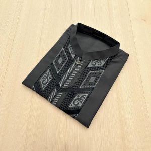 Al Fauzan store!! baju Koko murah kemeja Koko pria dewasa lengan pendek bordir timbul size M L XL