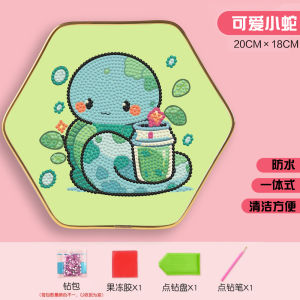 Diamond Painting DC2025 New Years Zodiac Cartoon Cute Diamond Sticker Hand Stick Children DIY Modern Simple Style Home Fabric