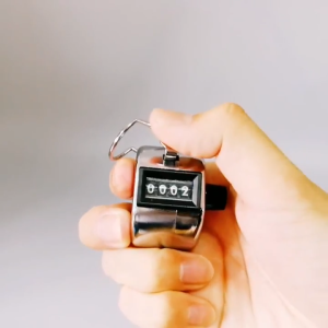 Tasbih Alat Hitung Digital Stainless Tanpa Baterai Hand Tally Counter