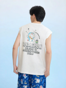SANFU | Mens Summer Large Pattern Printed Textured Vest