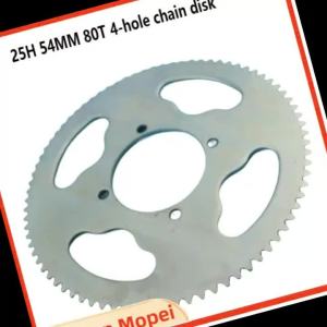 Rear Sprocket 25H 80T 54mm 80 Tooth For Pocket Dirt Bike ATV Quad Go Kart Buggy Scooter Minimoto Motorcycle