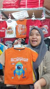 Baju Kaos Atasan Anak Laki Laki Karakter Astronot Cowok Distro Umur 1 - 10 Tahun - Code8.id - DTF