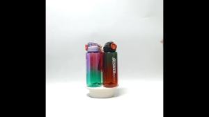 1pc 100ml/32oz Gradient Sports Plastic Water Bottle Suitable for Fitness Outdoors Sports Holiday Gifts Birthday