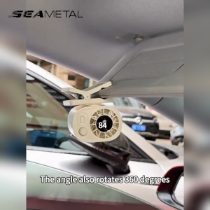 SEAMETAL Car AR29 Portable Clip Fan ABS Metal PC Body 1800mAh Rechargeable Battery Digital Screen