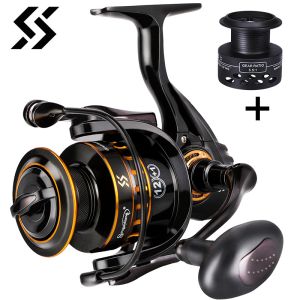 Sougayilang 12+1BB Spinning Fishing Reel 5.1:1 5.5:1 High Speed Ratio 8KG Max Drag Carp Fishing Reel with Free Spool Tackle