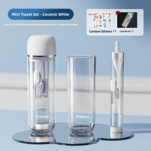 Portable Mini Travel Kit Foldable Toothbrush Toothpaste Cup ETRAVEL