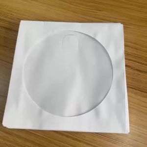 50-200 Chiếc 12.5Cm CD/DVD Giấy Bọc Có Cửa Sổ Trong Suốt Phong Bì Có Nắp Đậy Đĩa Trắng Túi Bảo Quản Cho Hộp Đựng Ngọc Gói