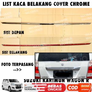 List Kaca Belakang Suzuki Wagon Rear Window Trim Chrome