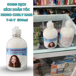 DUNG DỊCH KÍCH XOĂN TÓC HIDRO CURLY HAIR T-N-T  500ml  Rút Ngắn Thời Gian  chuyên dùng cho salon hair chính hãng