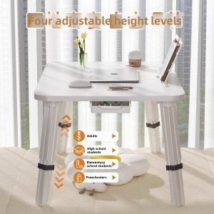Height Adjustable Foldable Desk for Study