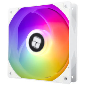 Thermalright TL-C12CW-S X3 CPU Chassis Fan 120mm White ARGB Case Cooler Fan up to 1550RPM Cooling Fan，4pin PWM ARGB Silent Computer Fan (turning in the reverse clockwise stepping)