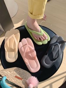 Adorable Flat Sandals Womens Beachwear Anti-slip Soft Bottom Clogs Korean Style Low Heel PVC Material Daily Wear