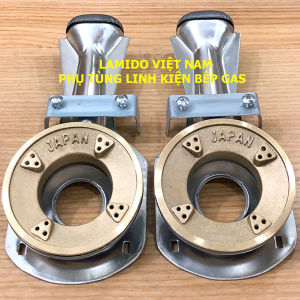 COMBO 2 Cái Điếu inox + Đầu Đốt sen chia lửa bếp gas chén đồng  - [ HỎA TỐC ] [LINH KIỆN] - ( Kèm Bass gắn + Vít)