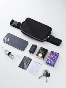 Sports Waist Bag for Women Men Nylon Crossbody Chest Bag Yoga Waist Belt Running and Gym Bag Belt bag