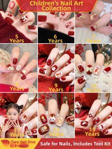 GANGHOU | Festive High-Grade Childrens Wearable Nails White-enhancing