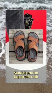 Sandal Pria Kulit Selop Terbaru Kekinian Termurah 2025 DF57